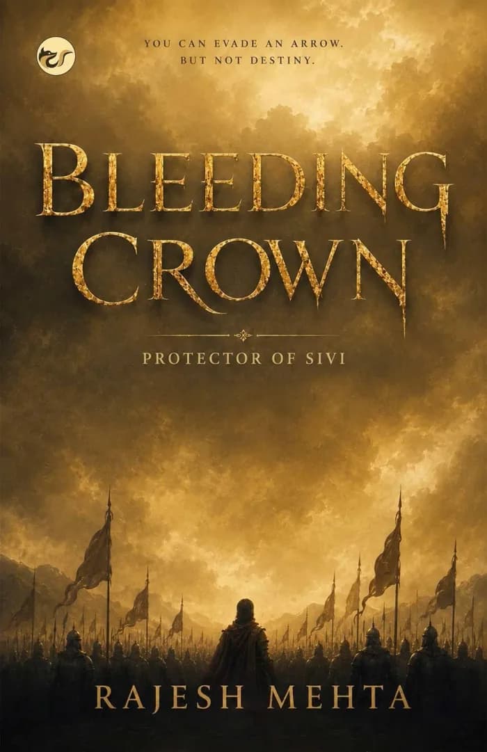 Bleeding Crown: Protector of Sivi by Rajesh Mehta, Fantasy book cover on IndieFiction