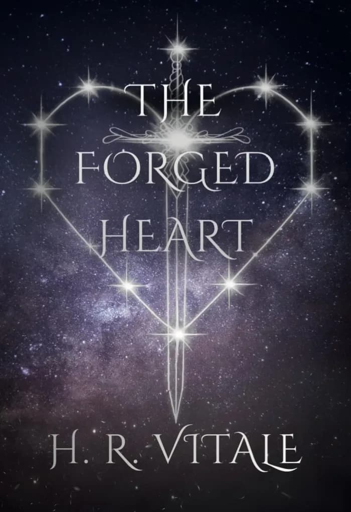 The Forged Heart: An Epic Romantasy by H. R. Vitale, Fantasy book cover on IndieFiction