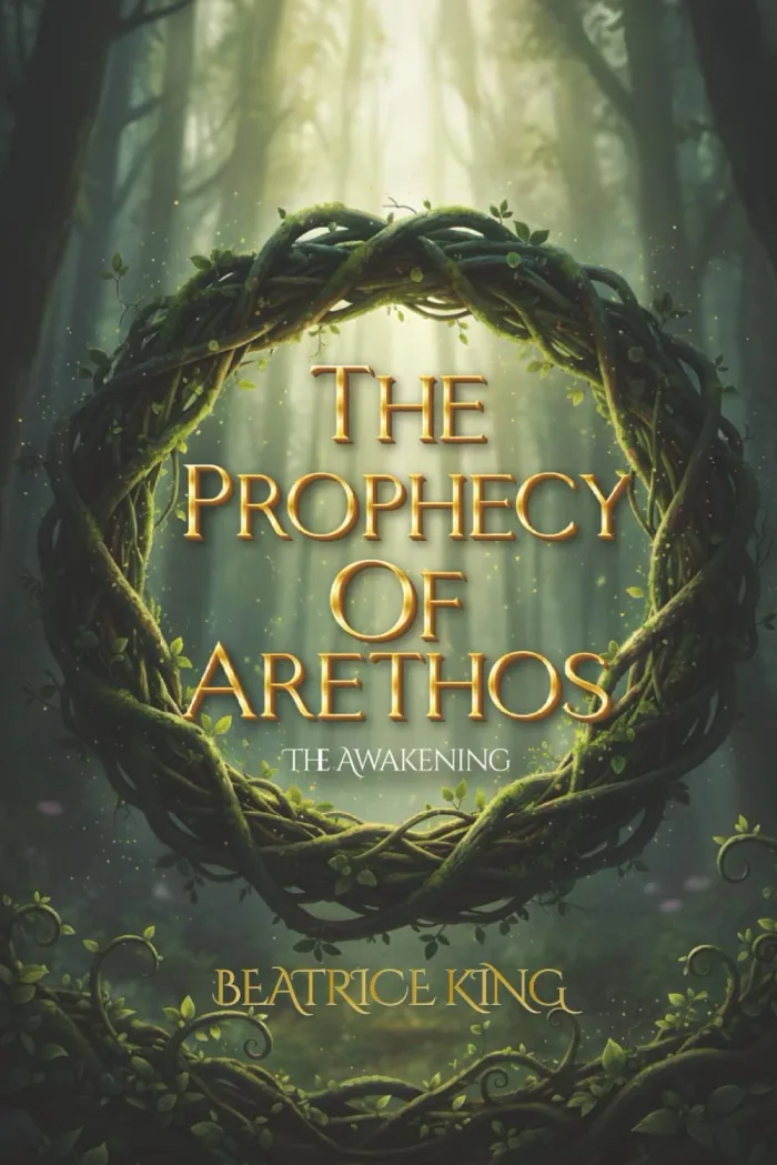 The Prophecy of Arethos: The Awakening by Beatrice King, Fantasy book cover on IndieFiction