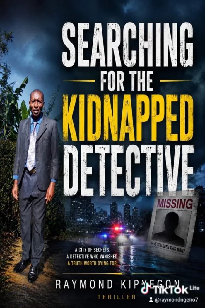 Searching for the kidnapped detective by Raymond kipyegon, Thriller/Mystery/Crime book cover on IndieFiction