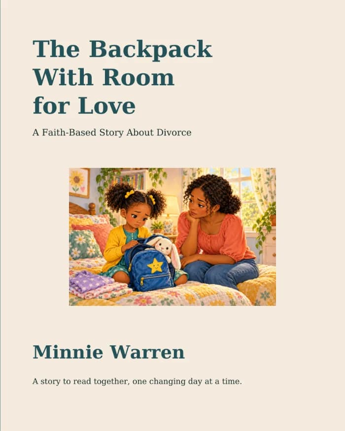 The Backpack With Room for Love by Minnie Warren, Children's book cover on IndieFiction