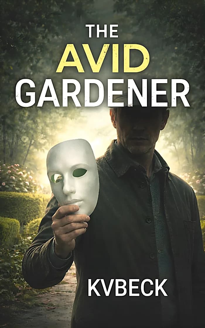 The Avid Gardener by KV Beck, Thriller/Mystery/Crime book cover on IndieFiction
