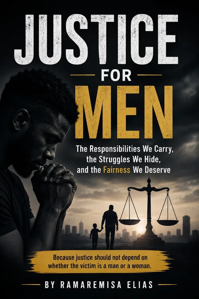 JUSTICE FOR MEN by Ramaremisa Elias, Self-Help/Personal Growth book cover on IndieFiction