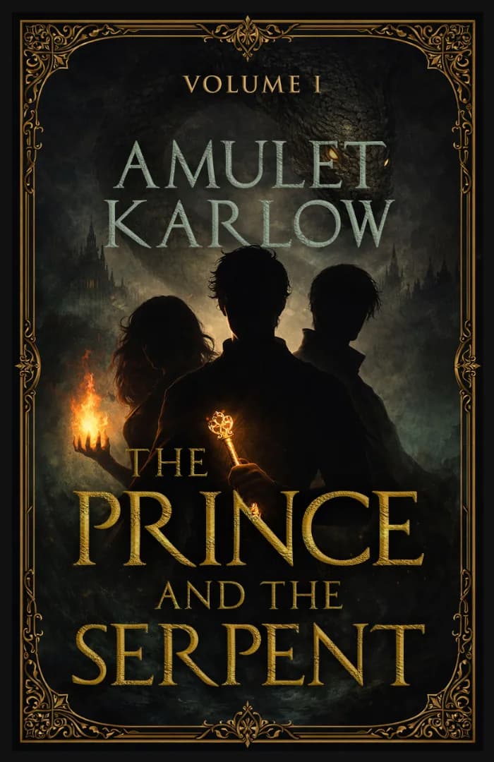 The Prince and the Serpent, Volume 1 by Amulet Karlow, book cover on IndieFiction