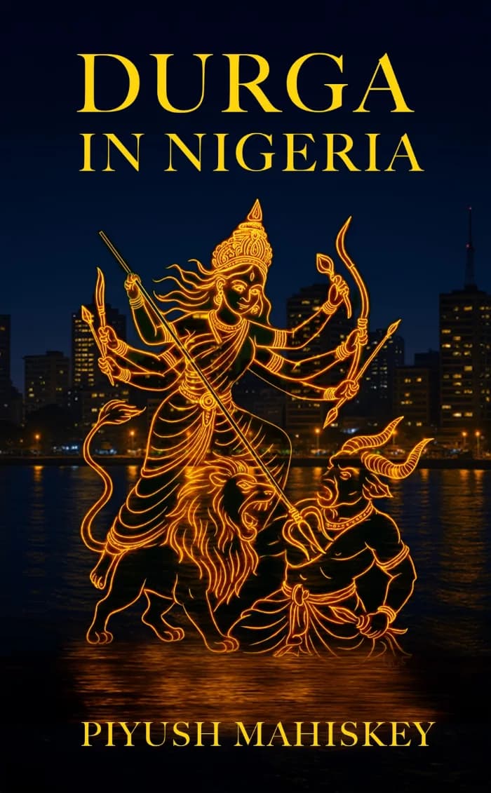 Durga in Nigeria by Piyush Mahiskey, Literary Fiction book cover on IndieFiction
