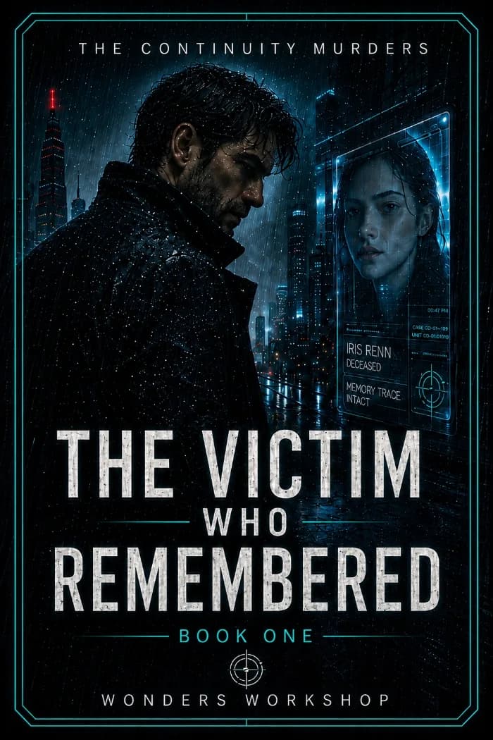 THE VICTIM WHO REMEMBERED by Wonders Workshop, book cover on IndieFiction