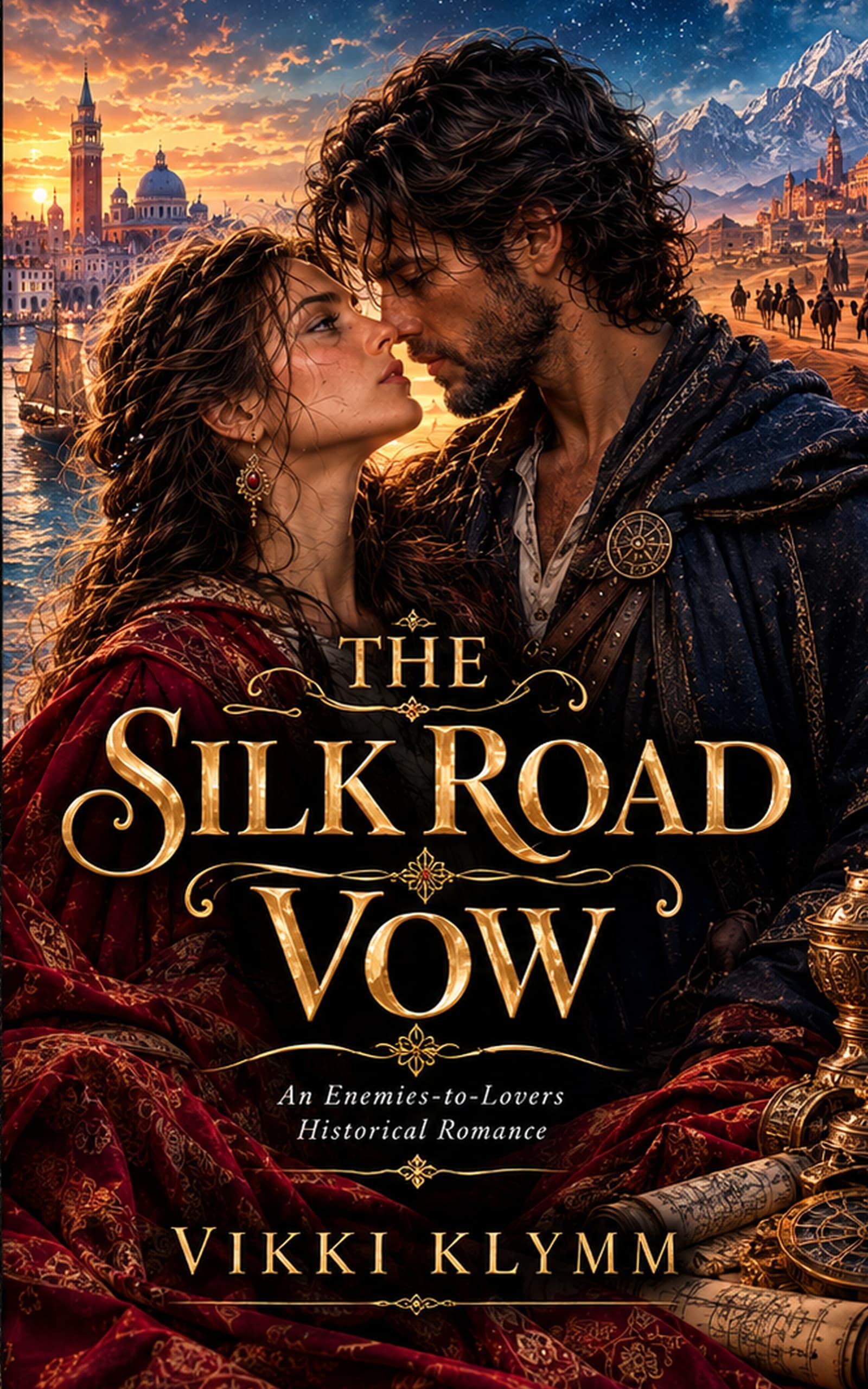 The Silk Road Vow by Vikki Klymm, Romance book cover on IndieFiction