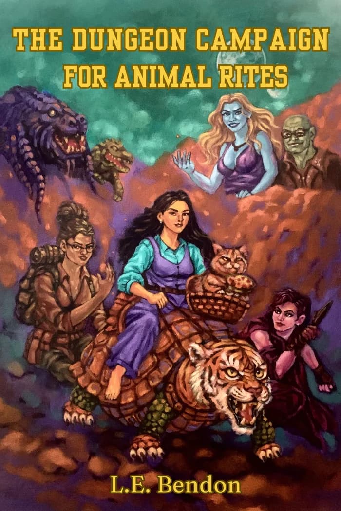 The Dungeon Campaign for Animal Rites by L. E. Bendon, Fantasy book cover on IndieFiction