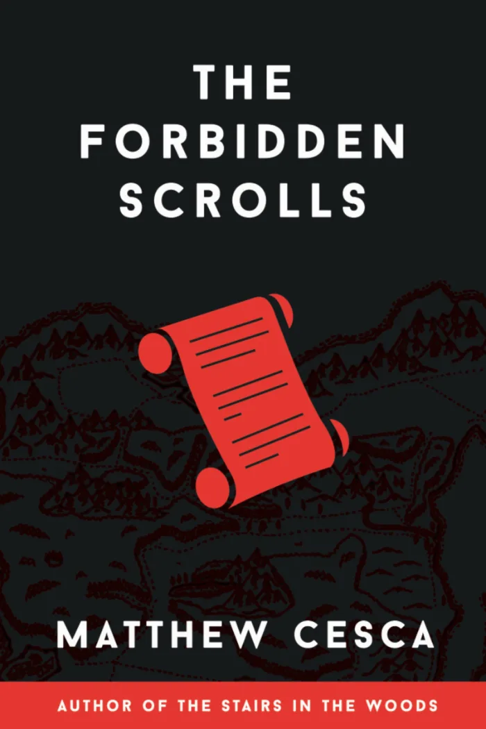 The Forbidden Scrolls by Matthew Cesca, book cover on IndieFiction