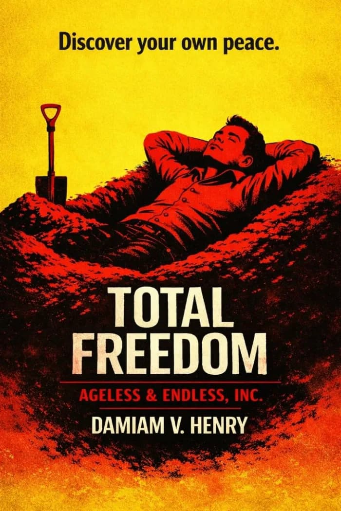 Total Freedom by Damiam V. Henry, book cover on IndieFiction