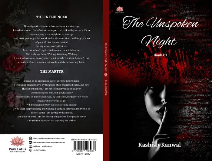 The Unspoken Night by Authorkkanwal, book cover on IndieFiction