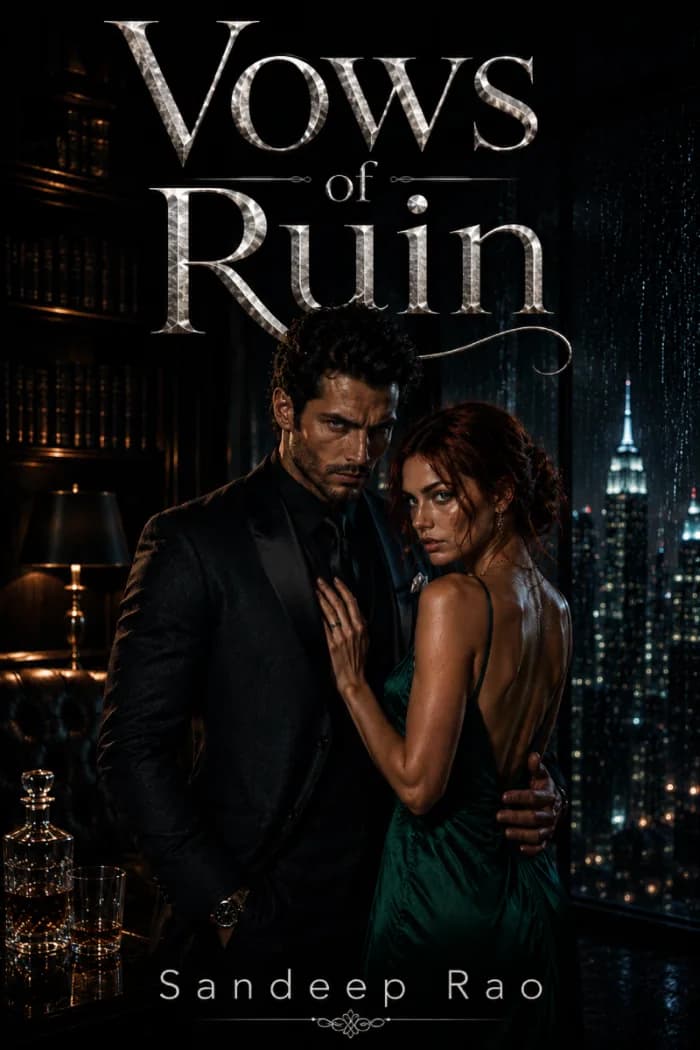 Vows of Ruin : A Dark Billionaire Revenge Romance by SANDEEP RAO, Romance book cover on IndieFiction