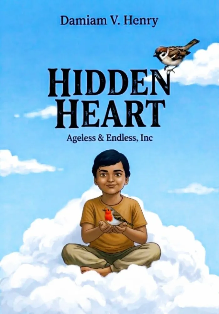 The Hidden Heart by Damiam V. Henry, book cover on IndieFiction