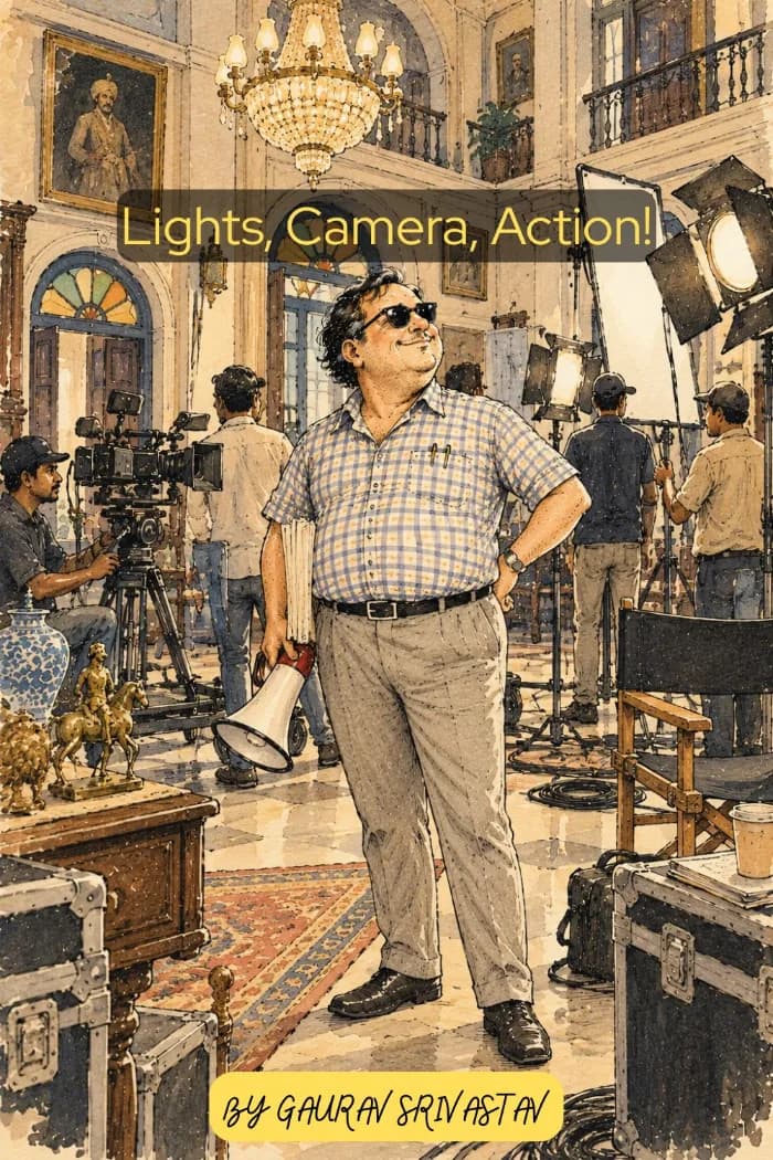 Gaba-Da And Lights Camera Action! by Gaurav Srivastav, Humor/Reference short story cover on IndieFiction