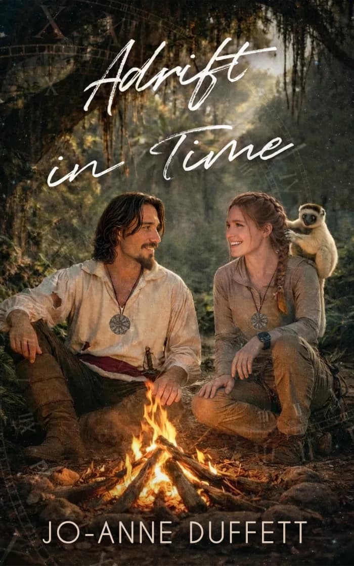 Adrift in Time by Jo-Anne Duffett, book cover on IndieFiction
