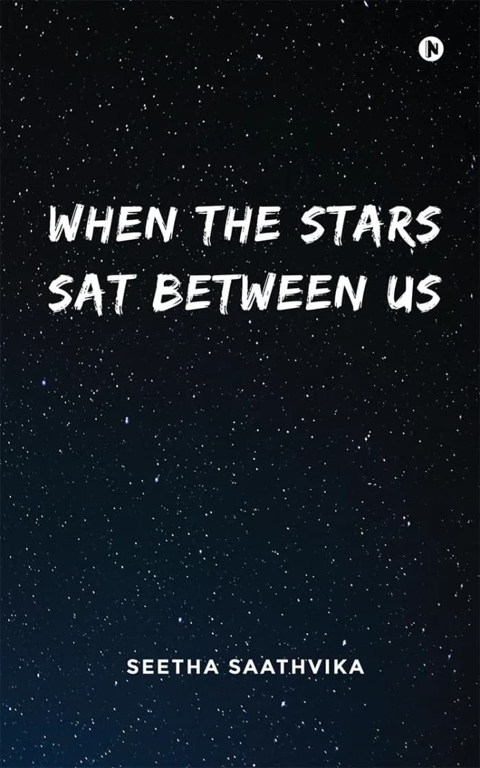 when the stars sat between us by seetha saathvika, Romance book cover on IndieFiction