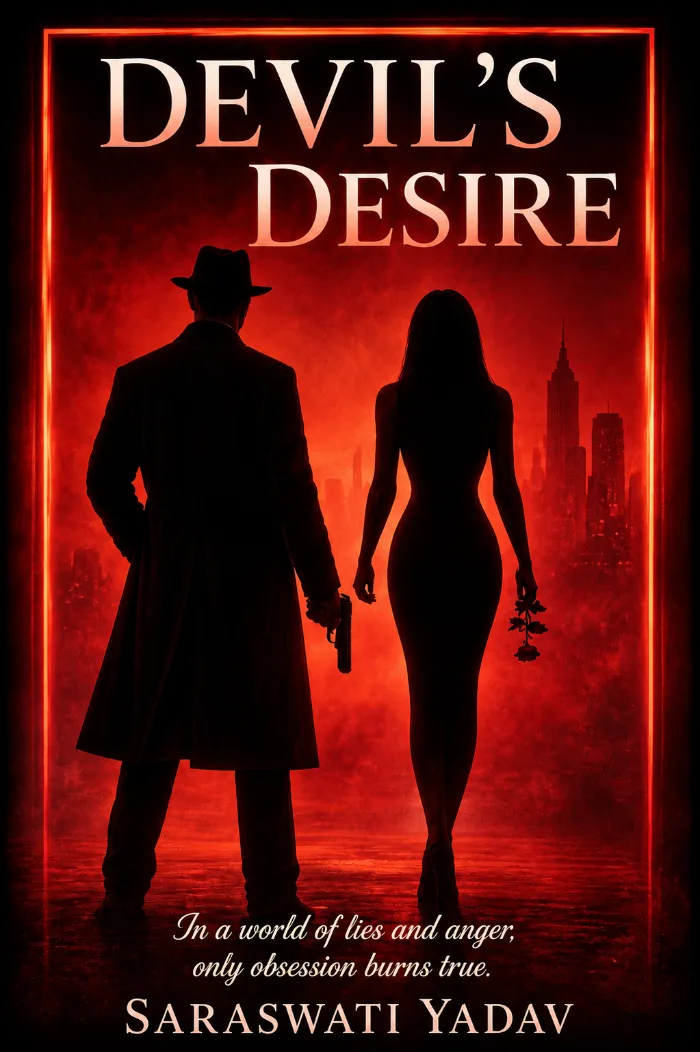 Devil’s Desire by Saraswati Yadav is a dark mafia romance filled with obsession, revenge, betrayal, forbidden love, and dangerous passion. A story of a ruthless mafia king, a fearless heroine, and a love that burns beyond control.