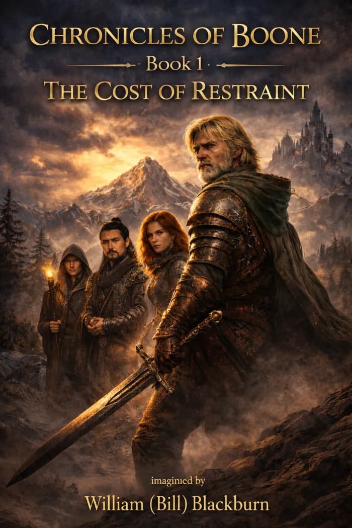 The Cost of Restraint by William (Bill) Blackburn, Fantasy book cover on IndieFiction