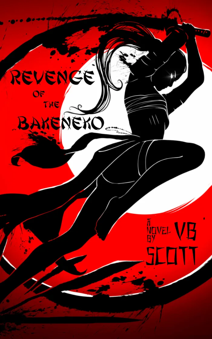 Revenge of the Bakeneko by VB Scott, Historical Fiction book cover on IndieFiction