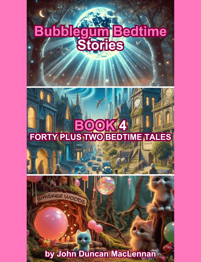 Bubblegum Bedtime Stories - Forty Plus Two bedtime Tales by John Duncan MacLennan, book cover on IndieFiction