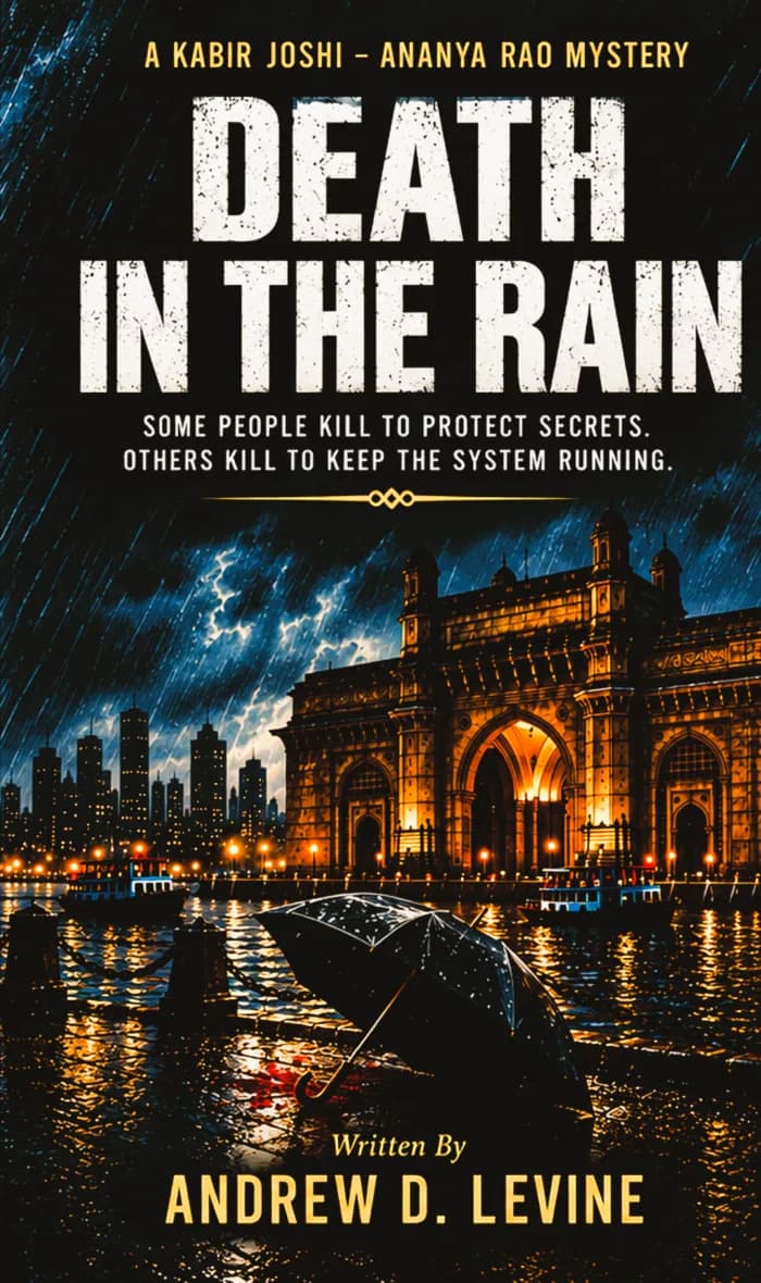 Death in the Rain by Andrew D Levine, book cover on IndieFiction