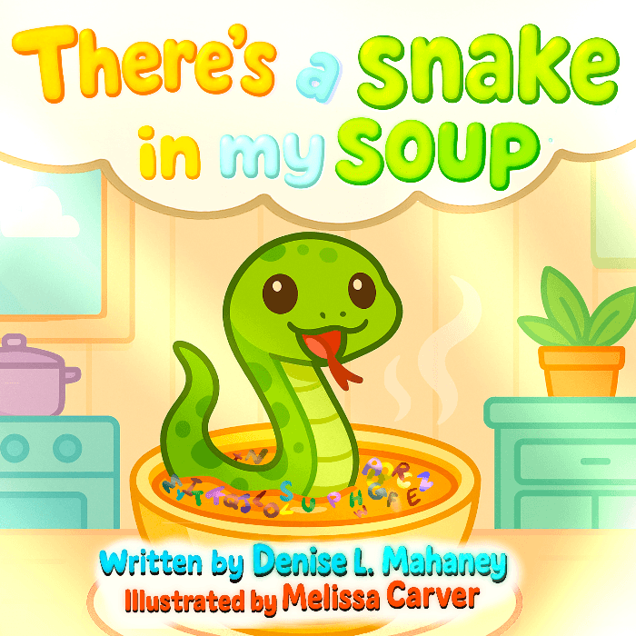 There’s A Snake In My Soup. A snake swimming in your soup isn’t scary! It helps kids learn their ABCs.