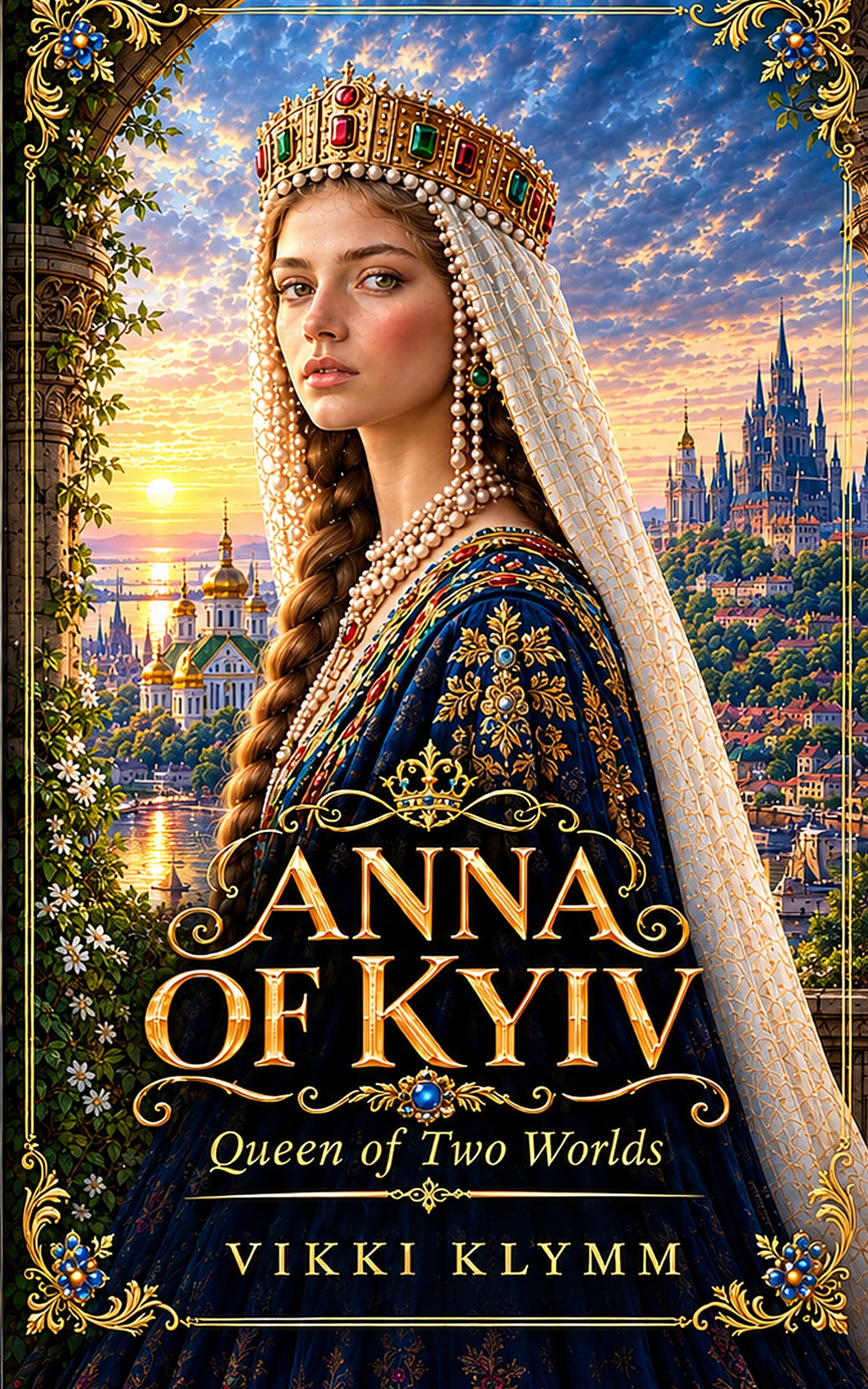 Anna of Kyiv: Queen of Two Worlds by Vikki Klymm, Romance book cover on IndieFiction