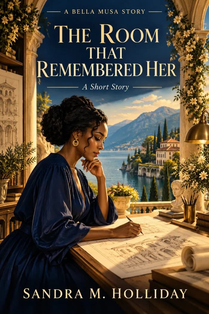 The Room That Remembered Her by Sandra Holliday, Romance book cover on IndieFiction