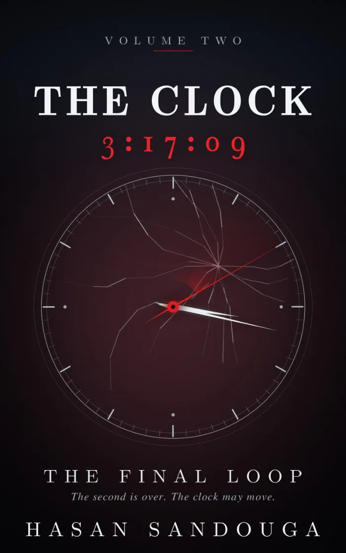THE CLOCK 3 :17 :09 THE FINAL LOOP by Hasan Sandouga, Horror book cover on IndieFiction