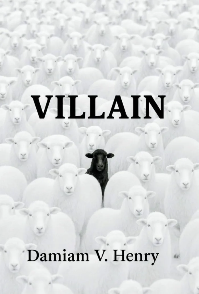 Villain by Damiam V. Henry, book cover on IndieFiction