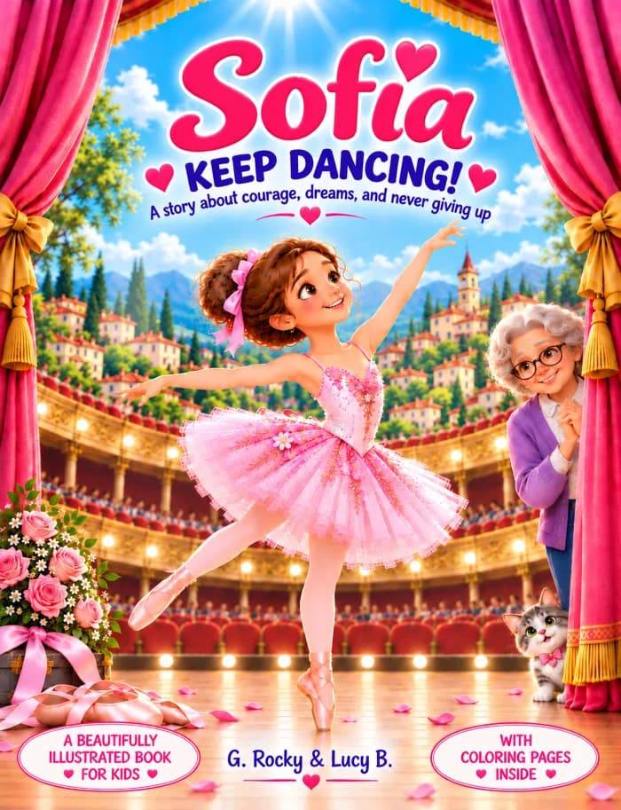 Sofia Keep Dancing! by G. Rocky & Lucy B., Children's book cover on IndieFiction