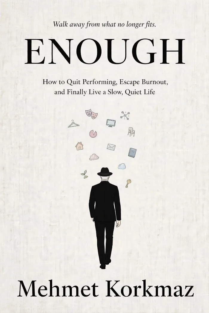 Enough by Mehmet Korkmaz, Self-Help/Personal Growth book cover on IndieFiction