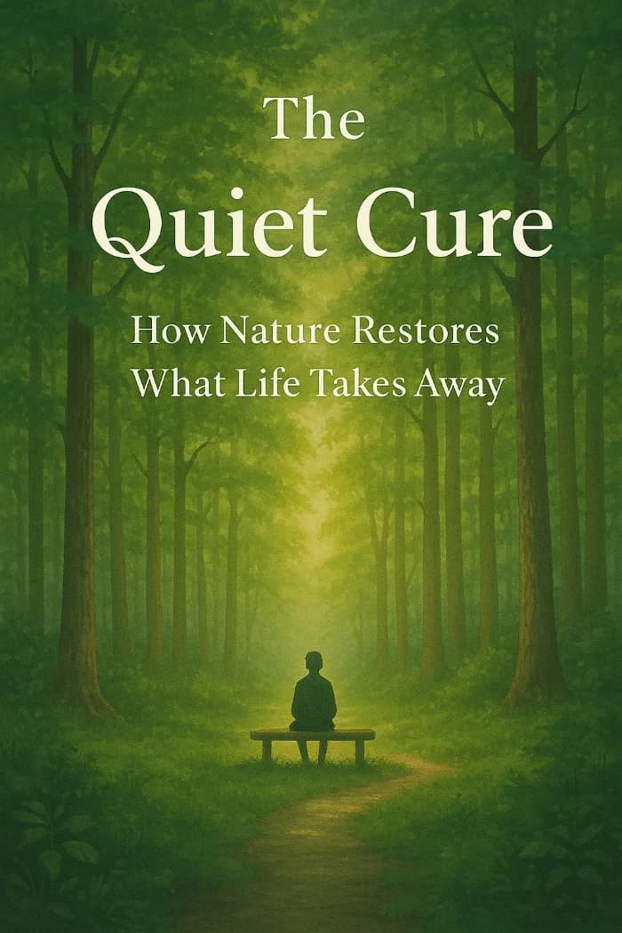 The Quiet Cure: How Nature Restores What Life Takes Away by Dalia Latife, book cover on IndieFiction