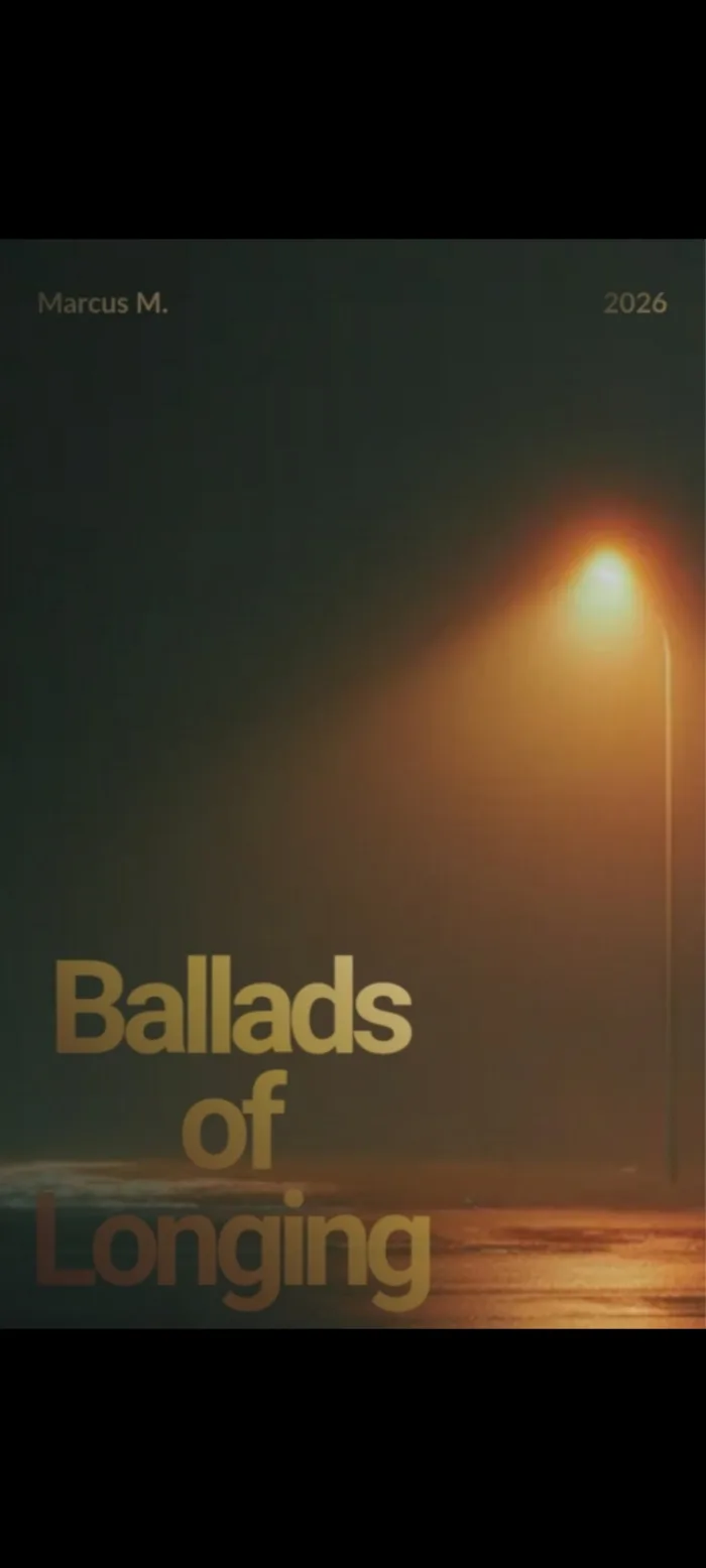 Ballads of Longing by Marcus, Poetry book cover on IndieFiction