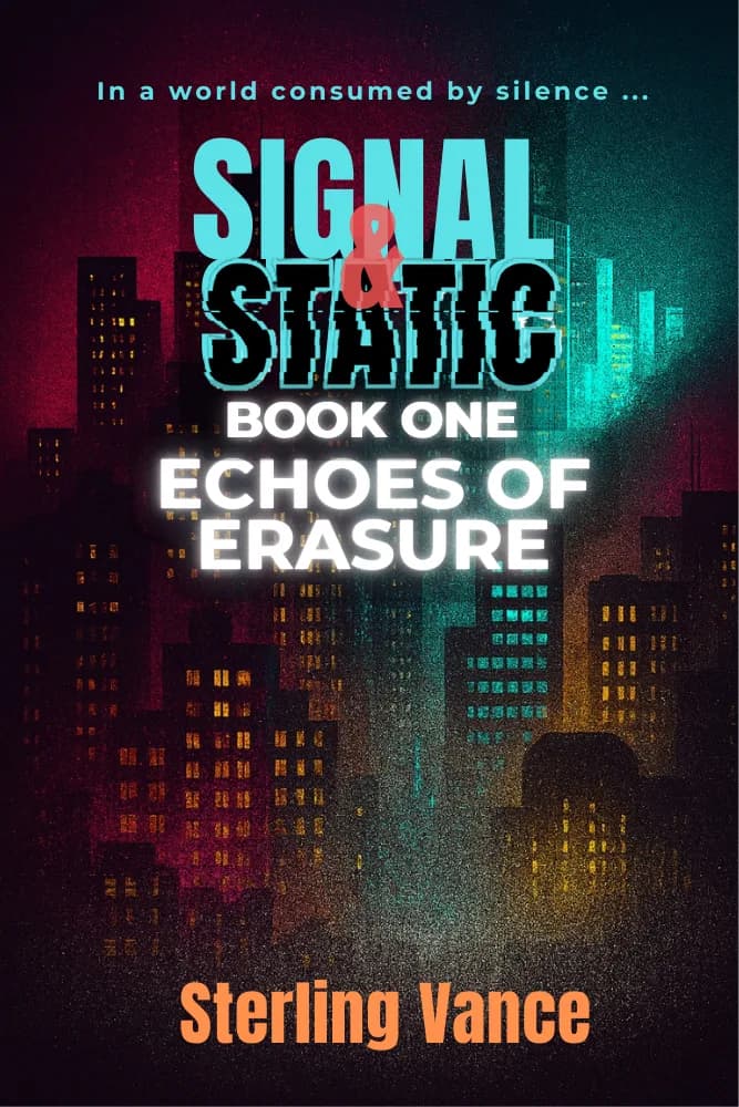 Echoes of Erasure by Sterling Vance, book cover on IndieFiction