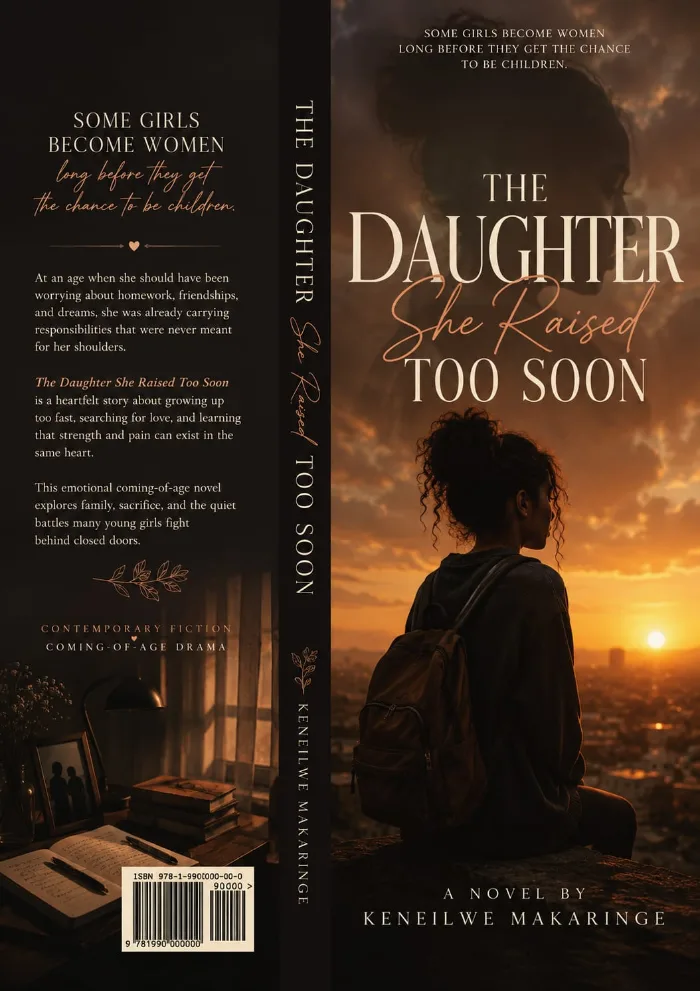 The DAUGHTER SHE RAISED TOO SOON by Keneilwe Makaringe, Young Adult book cover on IndieFiction