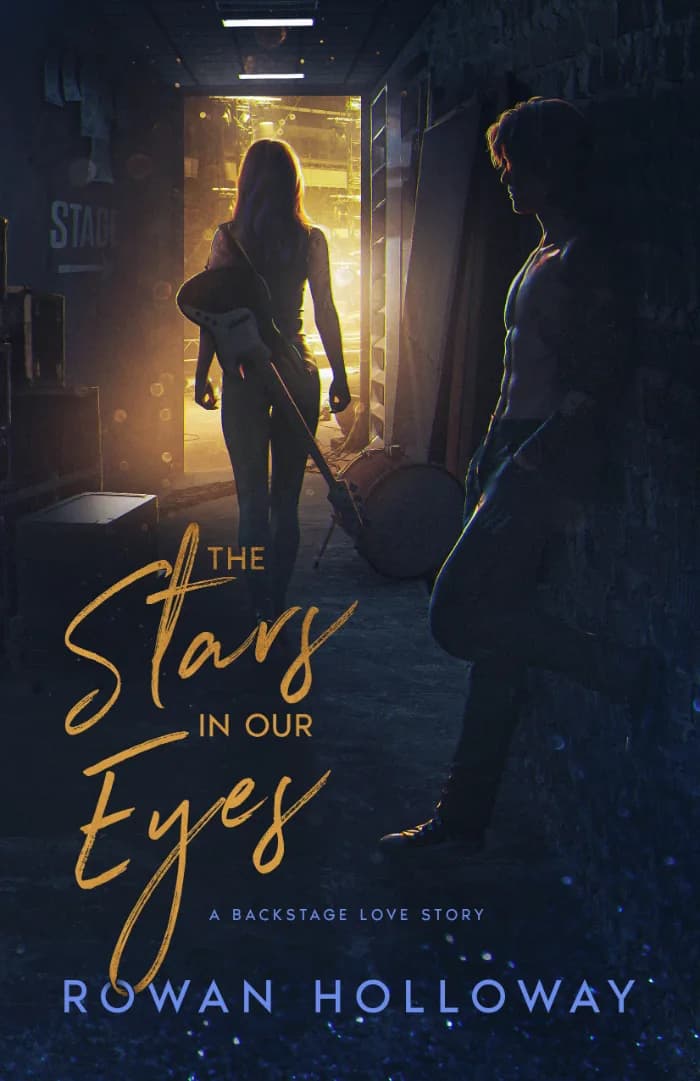 The Stars in Our Eyes by Rowan Holloway, Romance book cover on IndieFiction