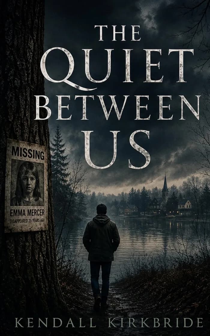The Quiet Between Us by Kendall Kirkbride, book cover on IndieFiction