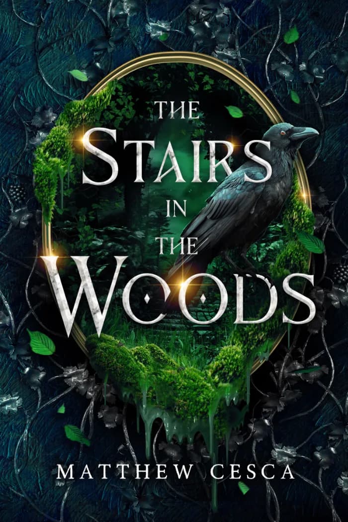 The Stairs in the Woods by Matthew Cesca, book cover on IndieFiction