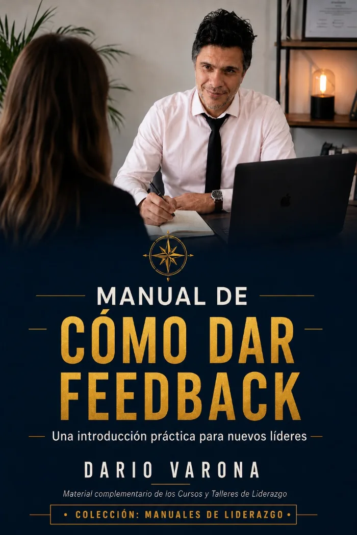 Manual de cómo dar feedback: Una introducción práctica para nuevos líderes by Dario Varona, book cover on IndieFiction