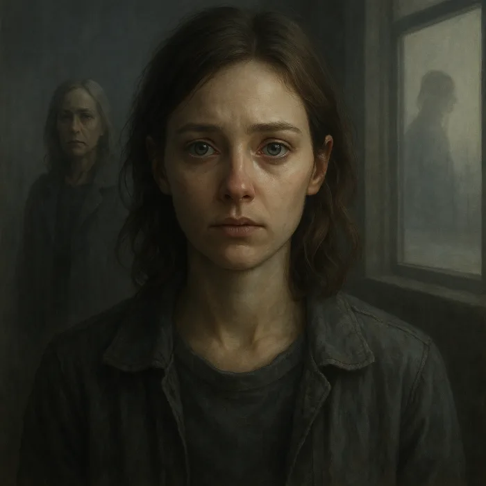 Echoes of a Ghosted Self by Melissa D Brace, Literary Fiction book cover on IndieFiction