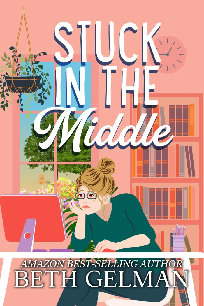 Stuck In The Middle by Beth Gelman, Romance book cover on IndieFiction