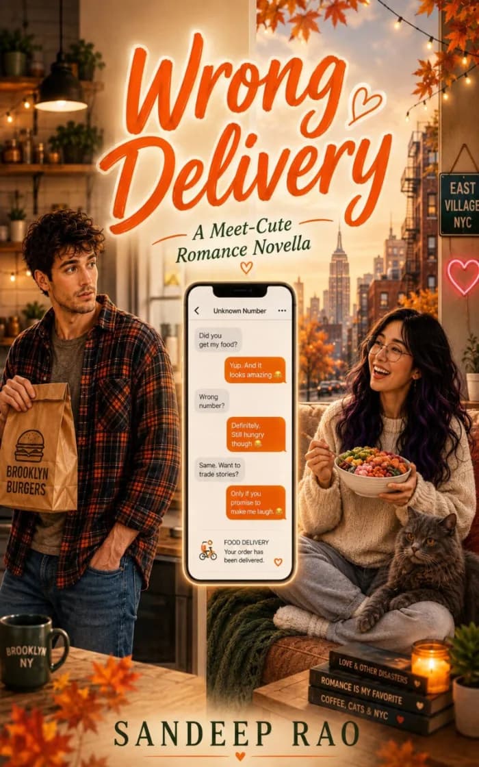 WRONG DELIVERY by SANDEEP RAO, book cover on IndieFiction