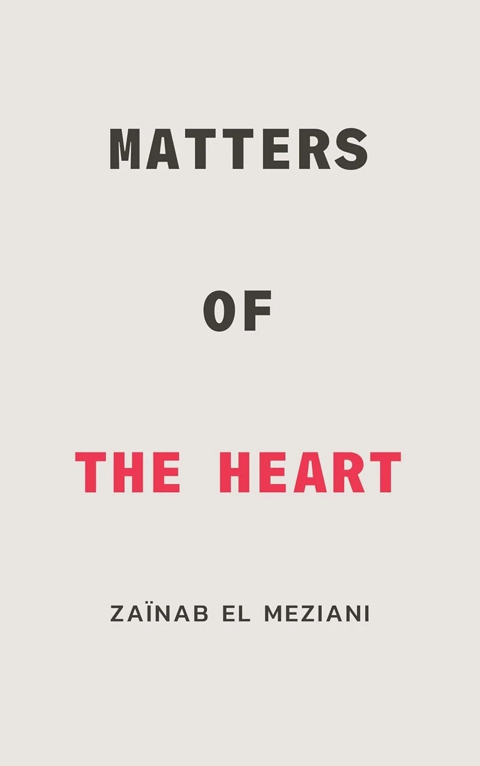Matters of the Heart by Zaïnab El Meziani by Za — Literary Fiction book cover on IndieFiction