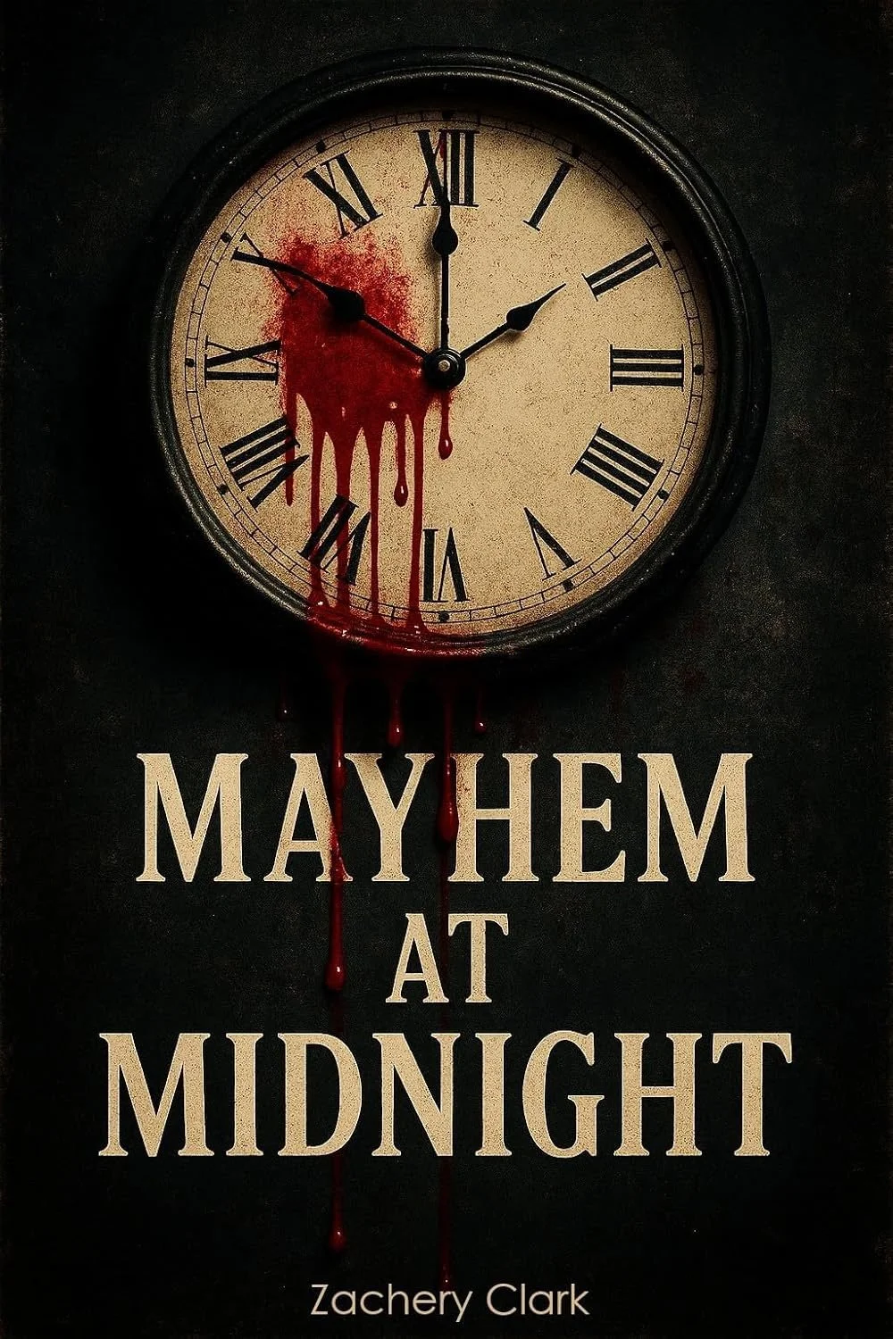 MAYHEM AT MIDNIGHT by Zachery Clark — Horror book cover on IndieFiction