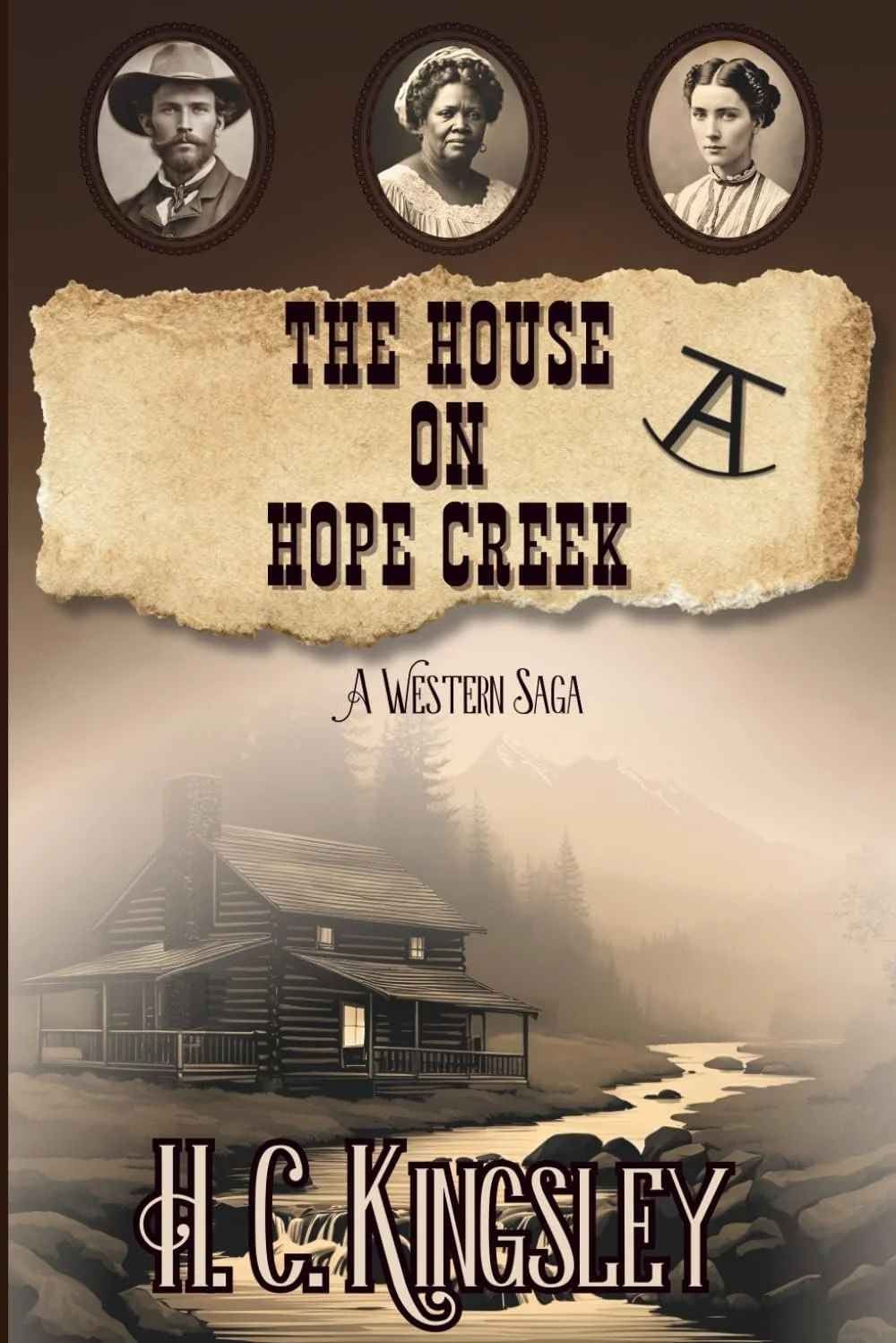 The House on Hope Creek: A Western Saga by H. C — Historical Fiction book cover on IndieFiction