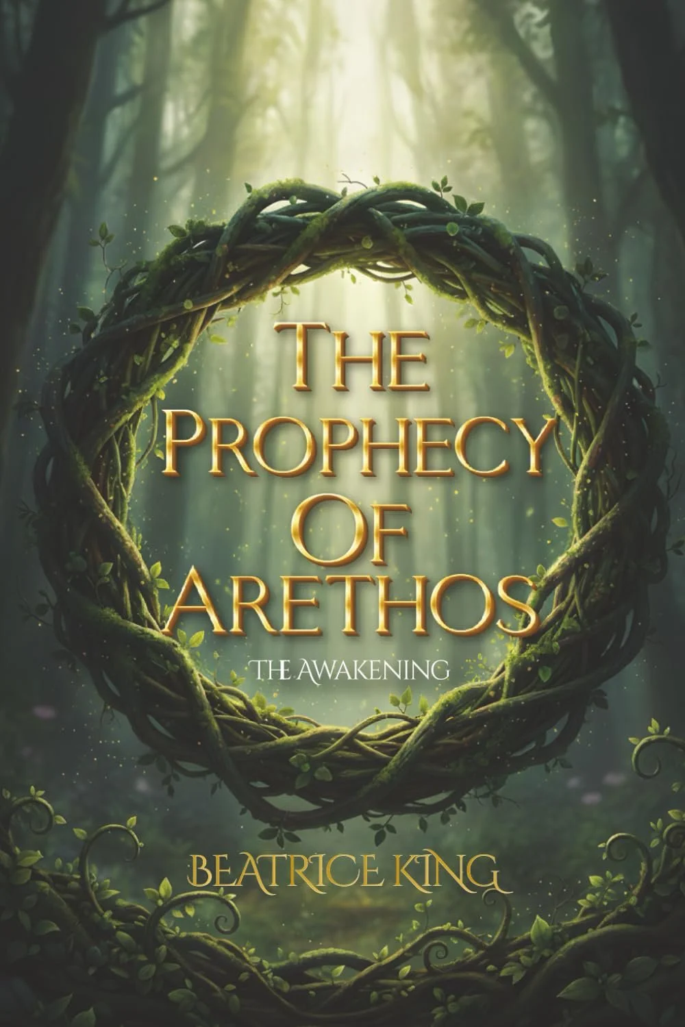 The Prophecy of Arethos: The Awakening by Beatrice King — Fantasy book cover on IndieFiction